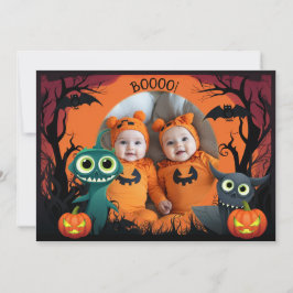 Tarjeta Saludos de Halloween 👻 con foto personalizado
