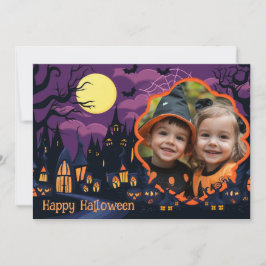Tarjeta Saludos de Halloween 👻 con foto personalizado
