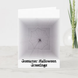 Tarjeta Saludos de Halloween de Cute Spider Gossamer