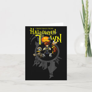 Tarjeta Saludos de Halloween Town de Kingdom Hearts