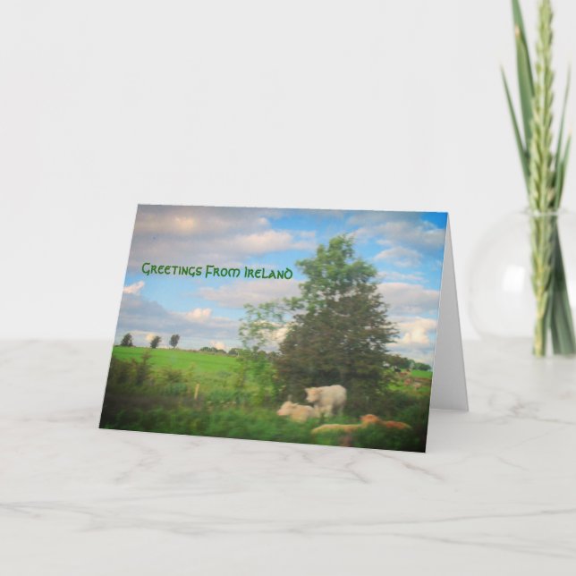 Tarjeta Saludos de Irlanda (Anverso)