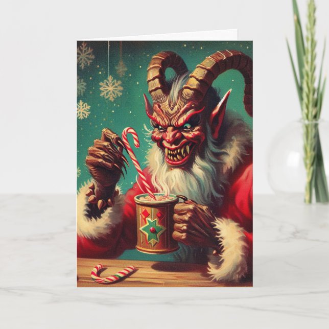 Tarjeta Saludos de Krampus  (Anverso)