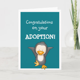 Tarjeta Saludos de la enhorabuena de la adopción