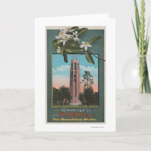Tarjeta Saludos de la Florida y de la imagen del canto