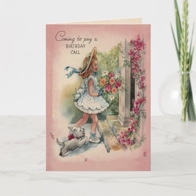 Tarjeta Saludos de las llamadas de cumpleaños (Anverso)