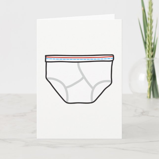 Tarjeta ¡Saludos de los calzoncillos! (Anverso)
