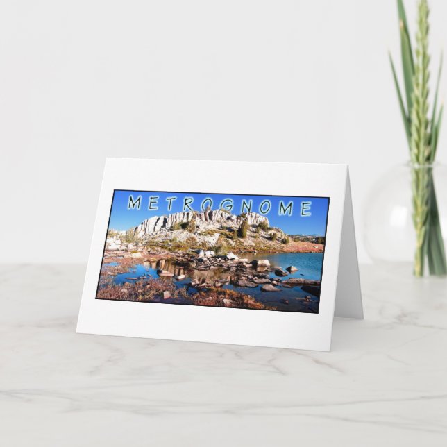 Tarjeta Saludos de Metrognome (Anverso)