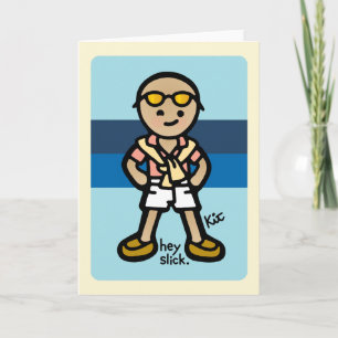 Tarjeta saludos de mi isla privada