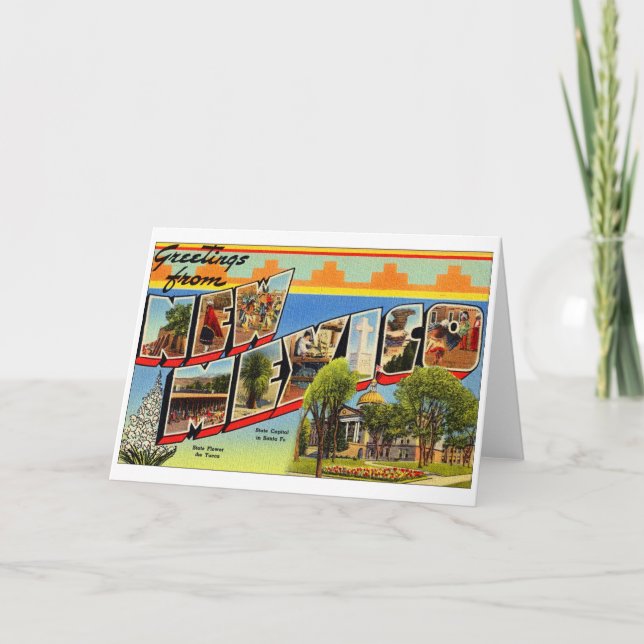 Tarjeta Saludos de New México (Anverso)