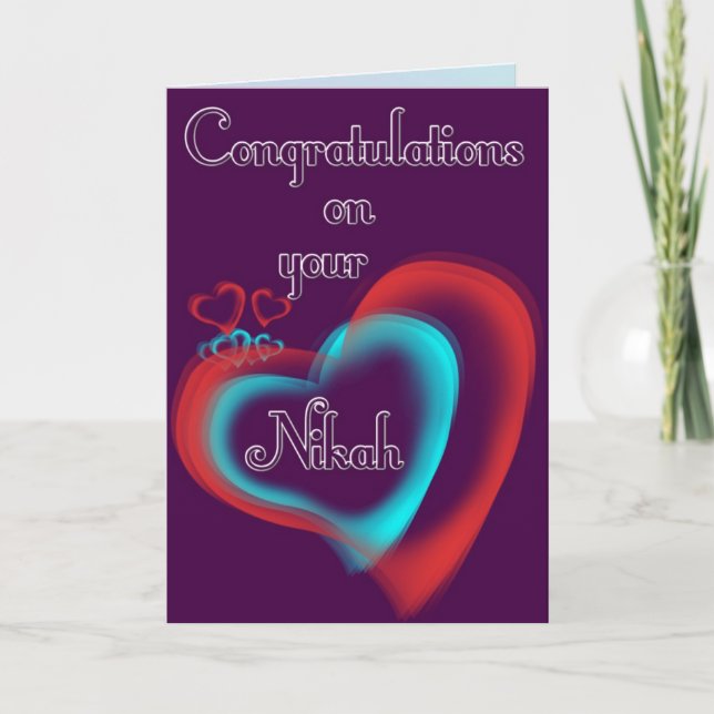 Tarjeta Saludos de Nikah (Anverso)