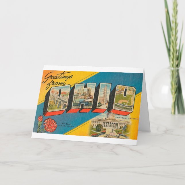 Tarjeta Saludos de Ohio (Anverso)