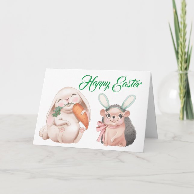 Tarjeta Saludos de Pascua (Anverso)