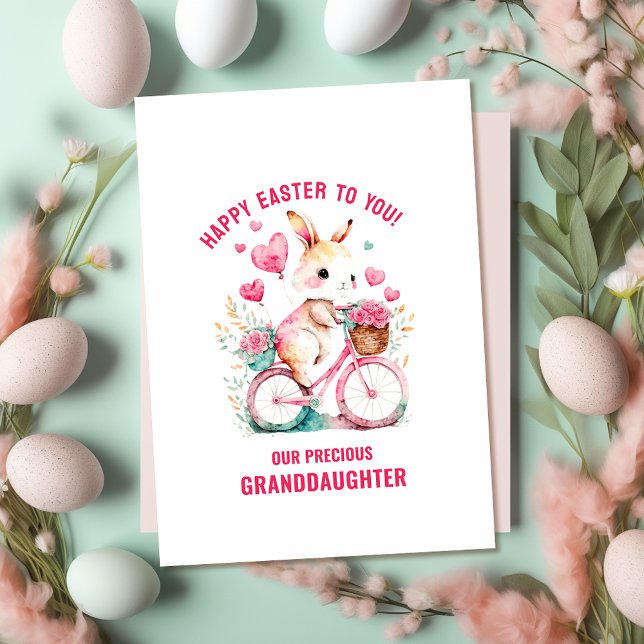 Tarjeta Saludos de Pascua Abuela Bunny Rike Bike (Subido por el creador)