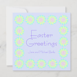 Tarjeta Saludos de Pascua de Lavender