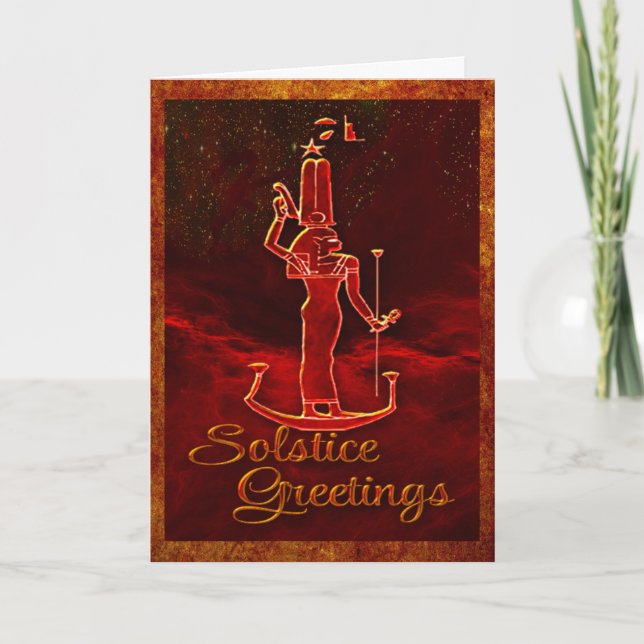 Tarjeta Saludos de solsticio (Anverso)