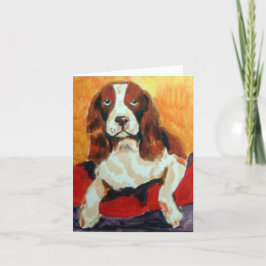 Tarjeta Saludos de Springer Spaniel