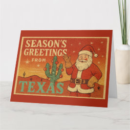 Tarjeta Saludos de temporada desde Texas