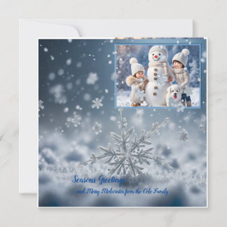 Tarjeta Saludos de temporada, Minimalistas, personalizados