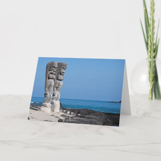 Tarjeta Saludos de Tiki (Anverso)