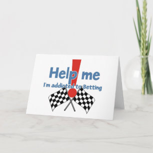 Tarjeta Saludos de un adicto a las apuestas