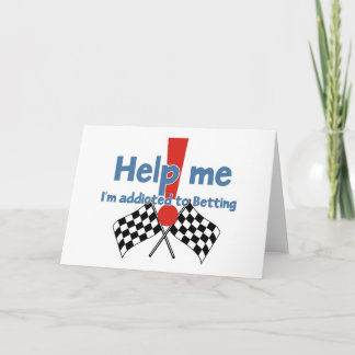 Tarjeta Saludos de un adicto a las apuestas