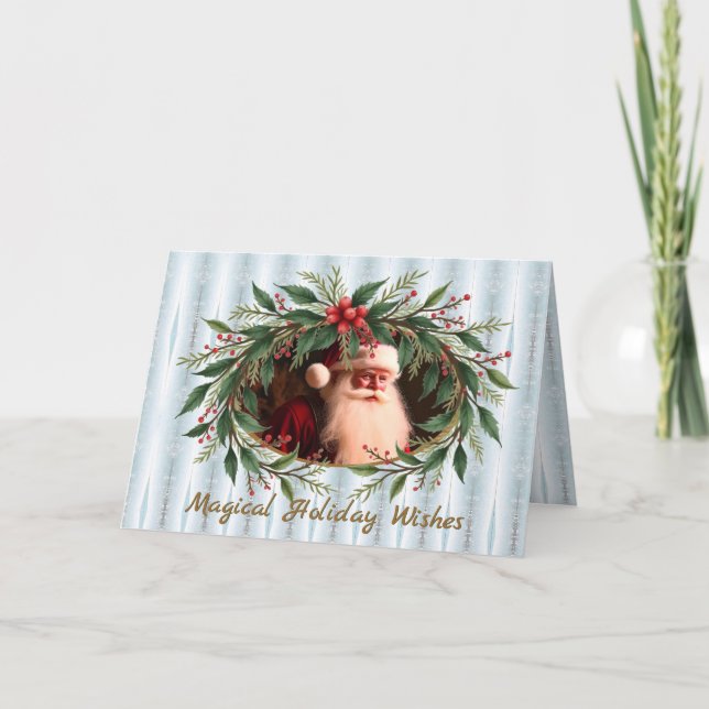Tarjeta Saludos de vacaciones de Navidad (Anverso)