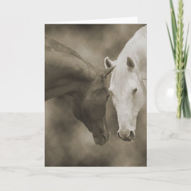 Tarjeta Saludos del caballo (Anverso)