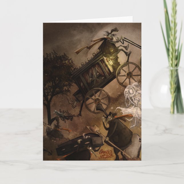 Tarjeta Saludos del cementerio (Anverso)