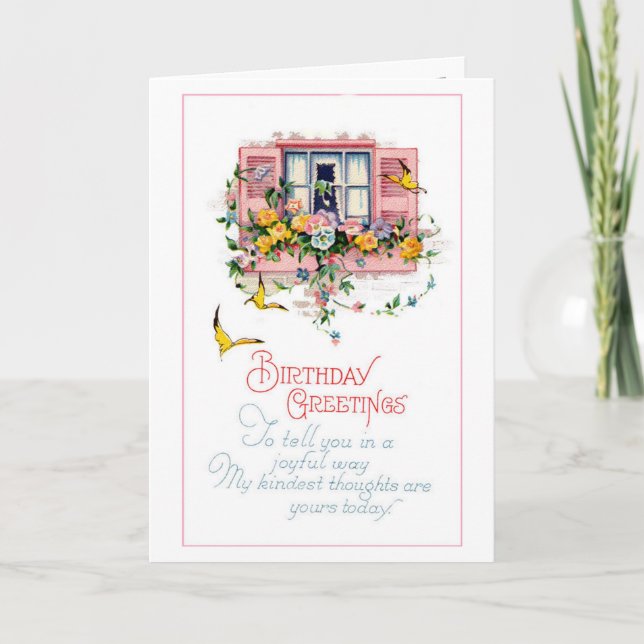 Tarjeta Saludos del cumpleaños (Anverso)