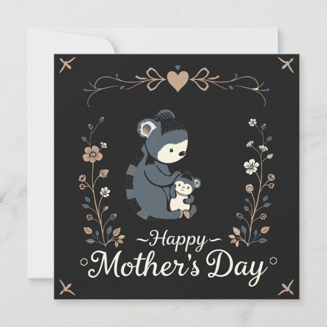 Tarjeta Saludos del Día de la Madre (Anverso)