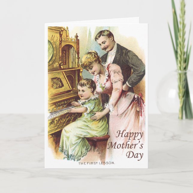 Tarjeta Saludos del Día de la Madre del Victorian (Anverso)