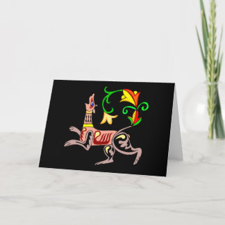 Tarjeta Saludos del día de St Patrick céltico del perro