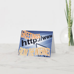 Tarjeta saludos del Internet