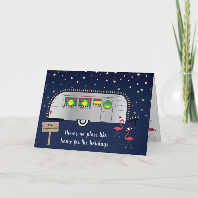 Tarjeta Saludos del navidad del Snowbird (Anverso)