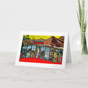 Tarjeta Saludos del noroeste escénico