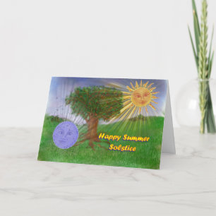 Tarjeta Saludos del solsticio de verano