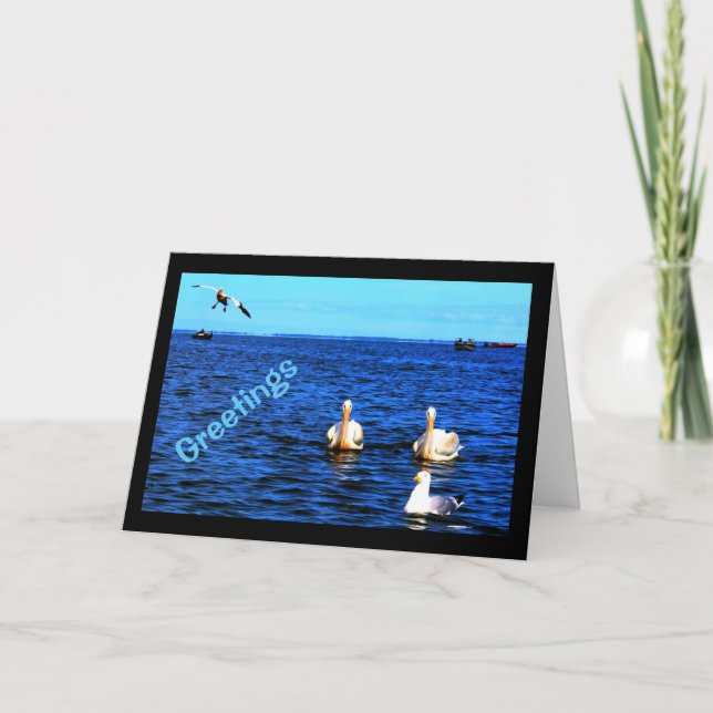 Tarjeta Saludos del Winnebago hermoso del lago (Anverso)