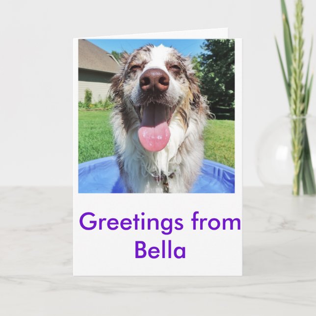 Tarjeta Saludos desde Bellatheaussie (Anverso)