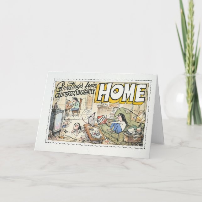 Tarjeta Saludos desde casa (Anverso)