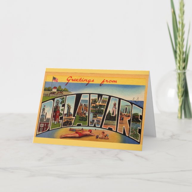 Tarjeta Saludos desde Delaware Card (Anverso)