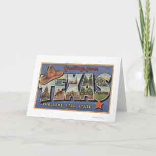 Tarjeta Saludos desde el estado de la estrella solitaria