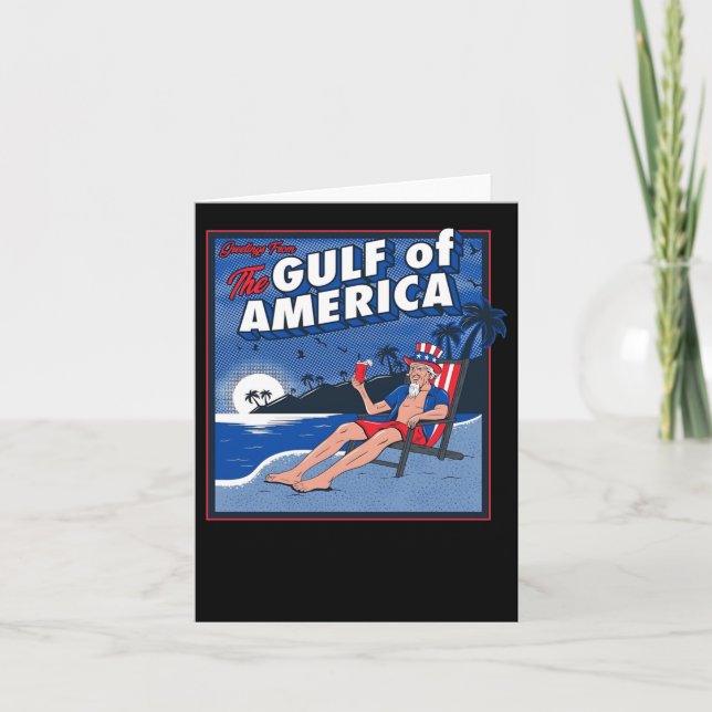 Tarjeta Saludos Desde El Golfo De Estados Unidos (Anverso)