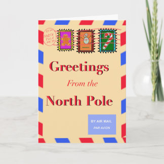 Tarjeta Saludos desde el Polo Norte 🎄✉️