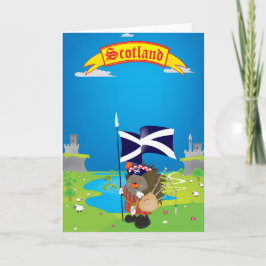 Tarjeta Saludos desde Escocia