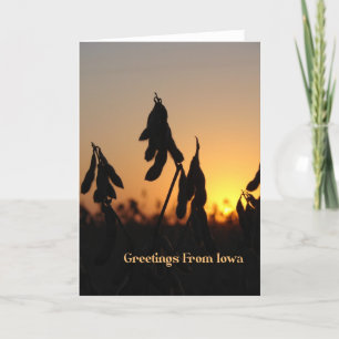 Tarjeta Saludos Desde Iowa