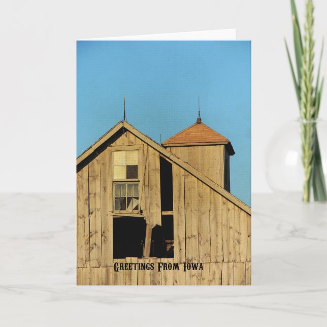 Tarjeta Saludos Desde Iowa (Anverso)