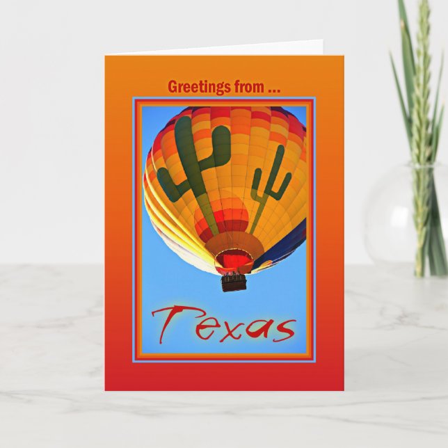 Tarjeta Saludos desde Texas (Anverso)