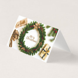 Tarjeta Saludos, deseos y mensajes breves de Navidad