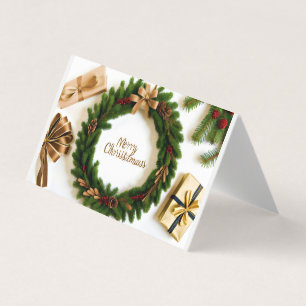 Tarjeta Saludos, deseos y mensajes breves de Navidad