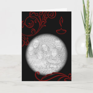 Tarjeta saludos diwali : elegancia floral